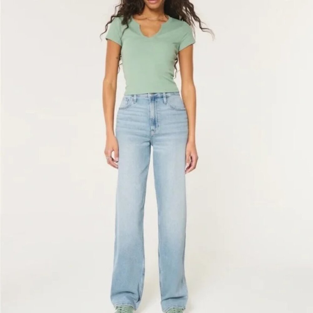 Hollister Ultra High Rise Dad Jeans Regular Length - Picture 1 of 8